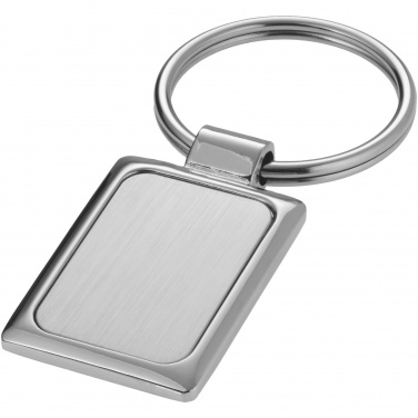 Logo trade promotional merchandise photo of: Sergio rectangular metal keychain